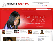 Tablet Screenshot of norkobesbeauty.com